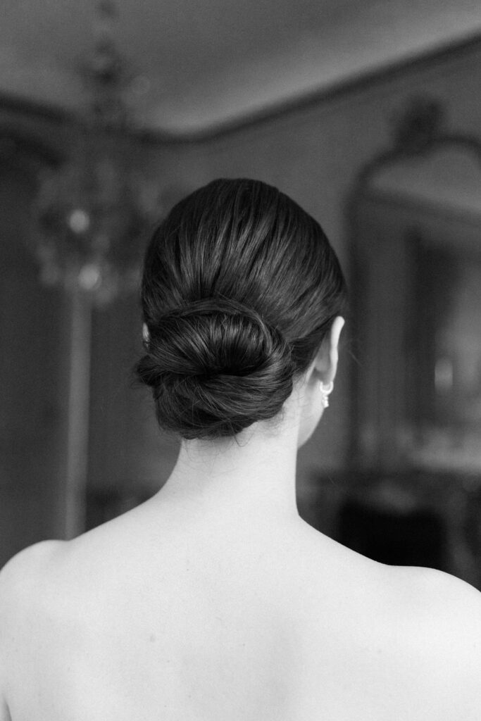 Hochzeit im Schlosshotel Grunewald editorial make-up sleek hair berlin